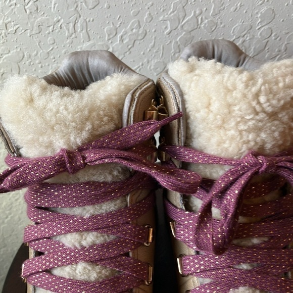 Sorel: Lennox Hiker Lux Booties - Fungi-Gold Conquest Sherpa- 9.5 - Picture 13 of 16